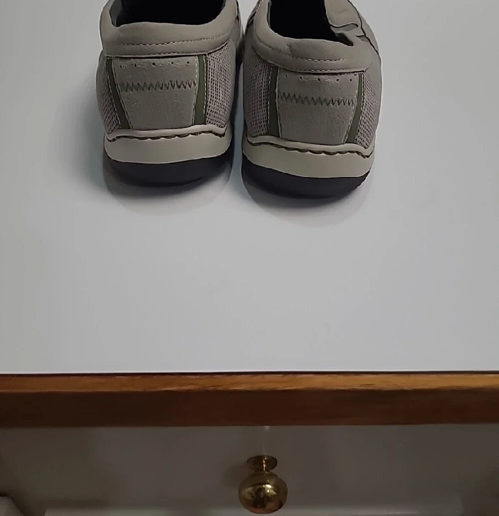 Dunham Fitsync by New Balance Slip-On Shoes in Light Gray - Size 12 2E Width